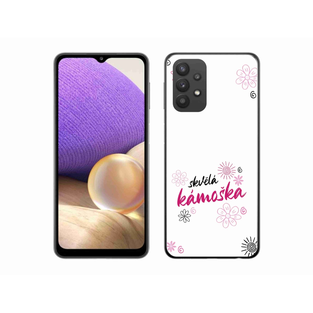 Gél borító mmCase Samsung Galaxy A32 5G - nagyszerű haver fehér háttérrel