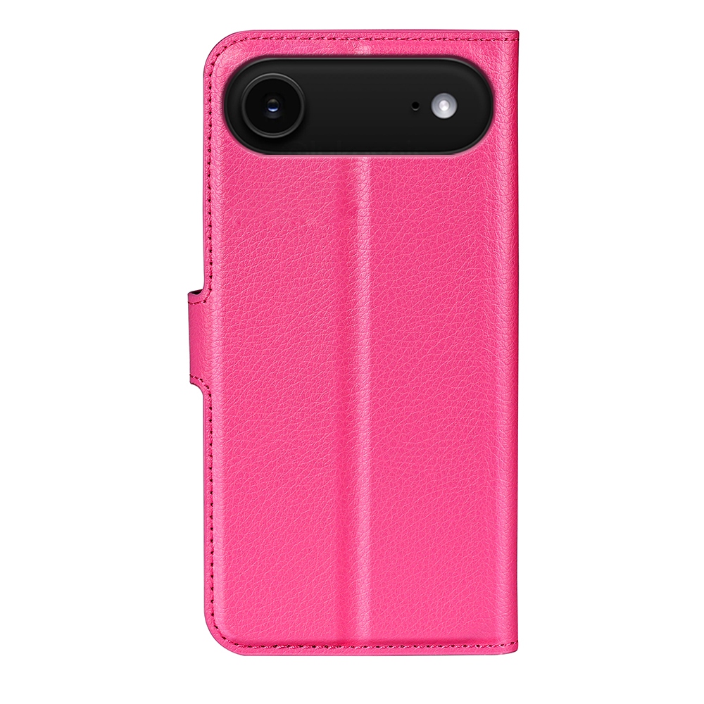 Litchi könyvtáska iPhone 17 Air készülékhez - rózsaszínű