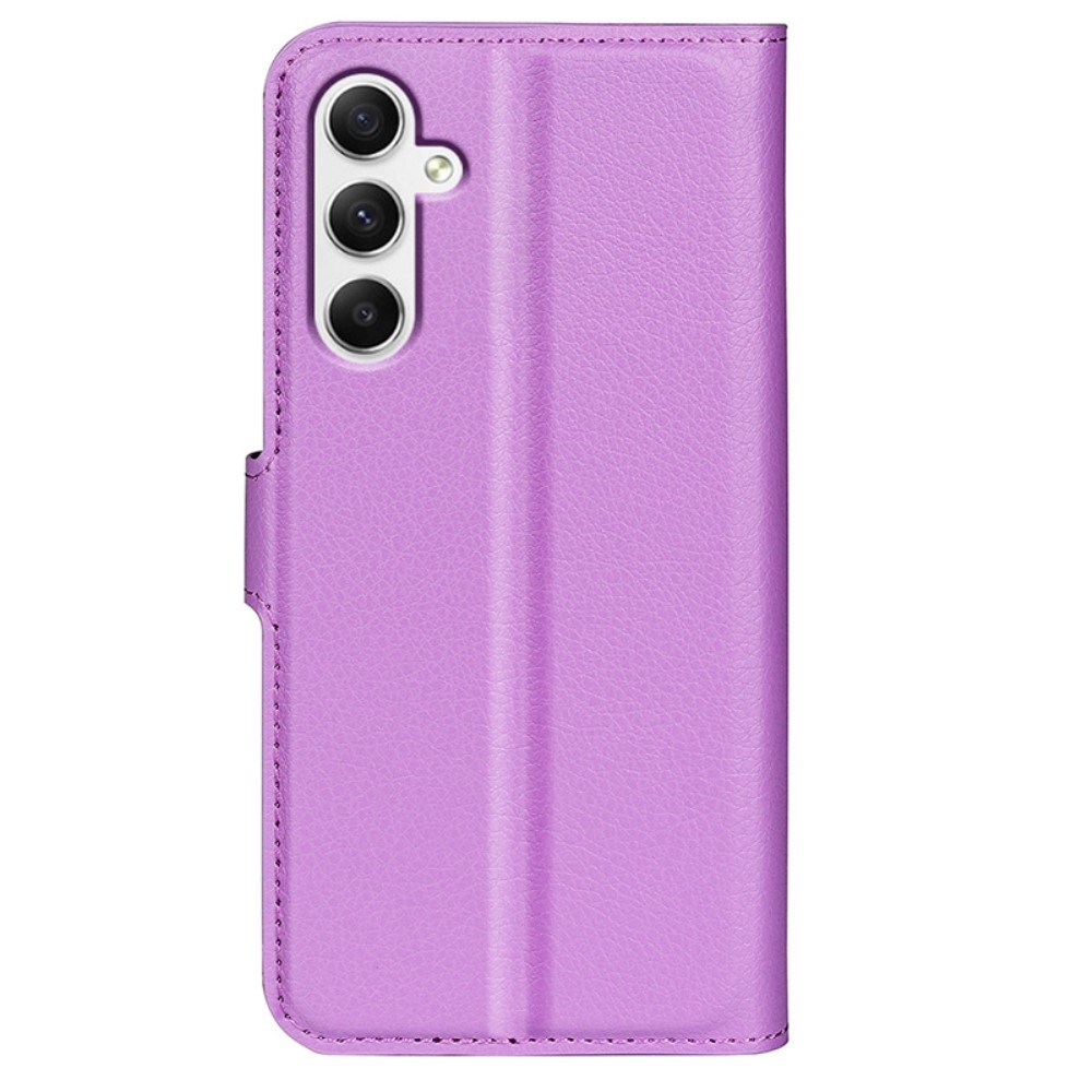 Litchi könyv tok Samsung Galaxy A35 5G - lila