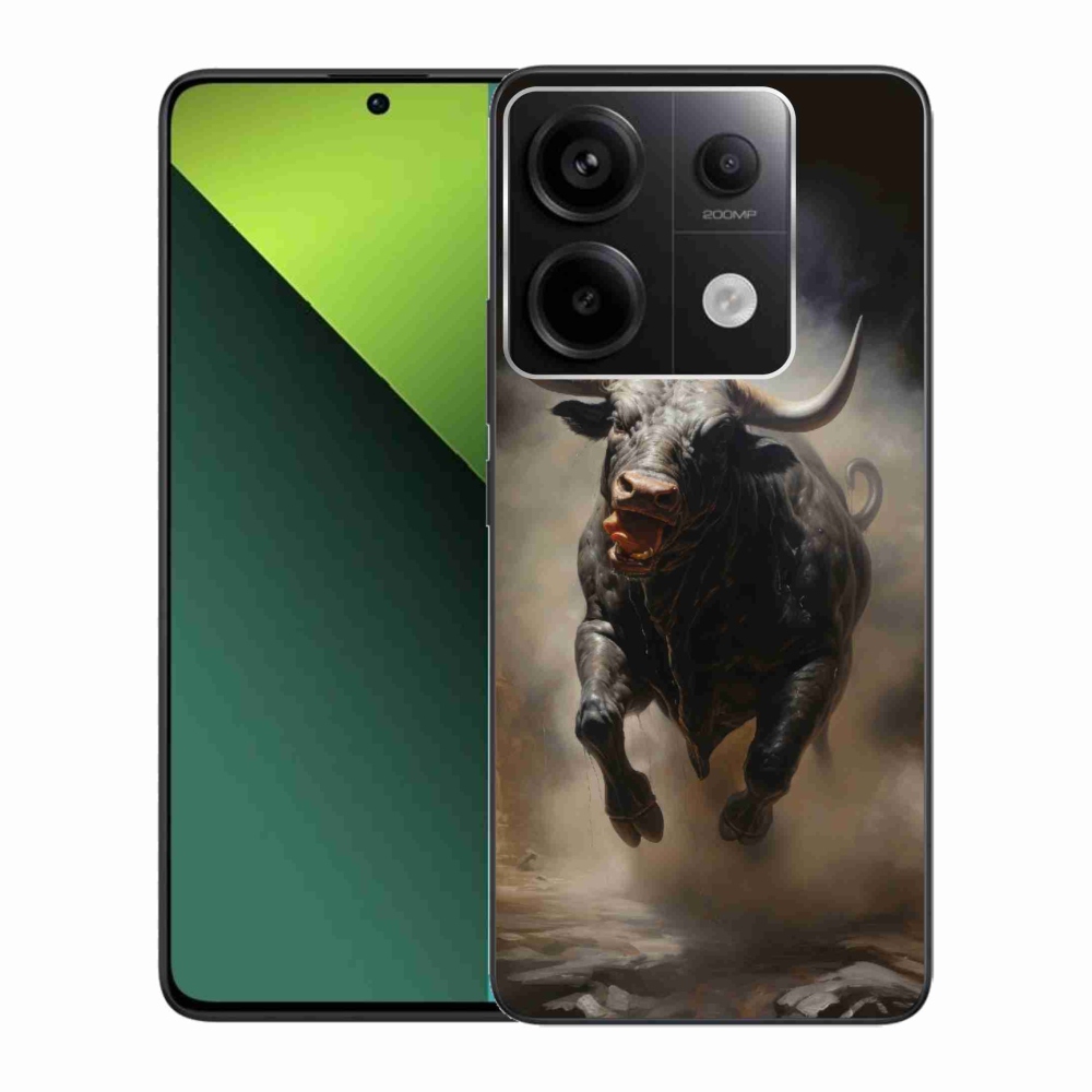 Gél borítás mmCase a Xiaomi Redmi Note 13 Pro 5G/Poco X6 5G számára - dühös bika