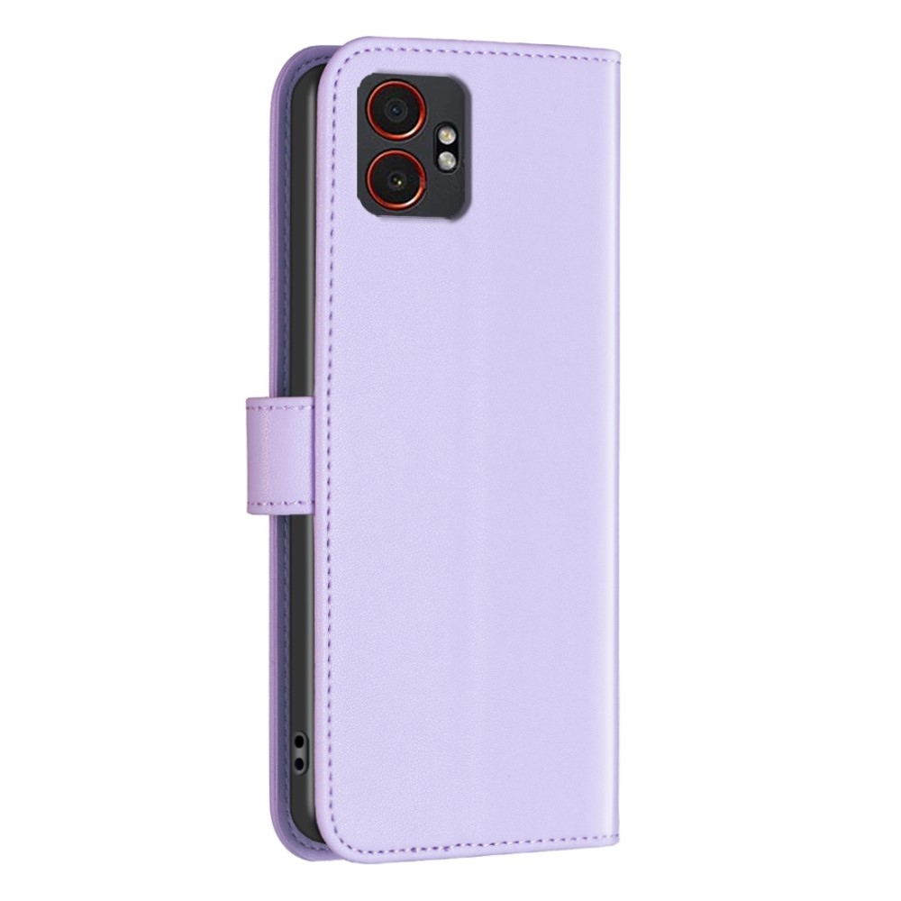 BNF könyvtáska Samsung Galaxy Xcover 7 Pro készülékhez - világos lila