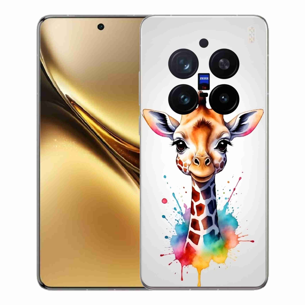Zselés borítás mmCase a Vivo X200 Pro 5G készülékhez - zsiráf 1