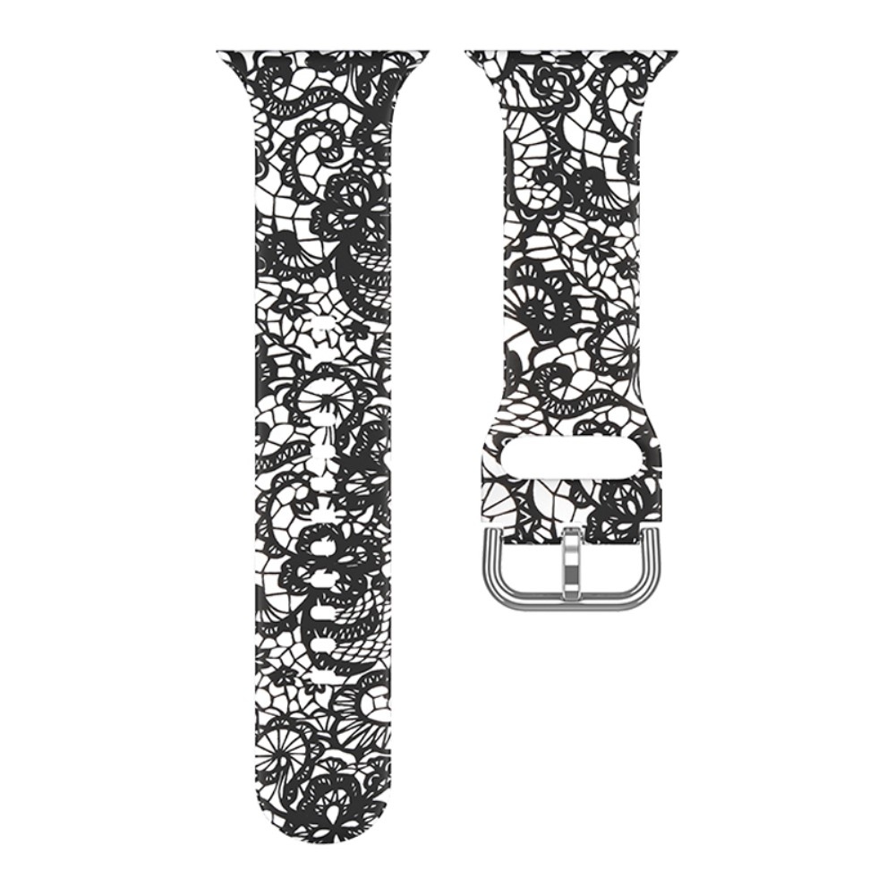 Nyomtatott szilikon szíj Apple Watch Ultra/Ultra 2 49mm/SE/SE 2022/2023 44mm/9/8/7 45mm/6/5/4 44mm/3/2/1 42 mm - minta J