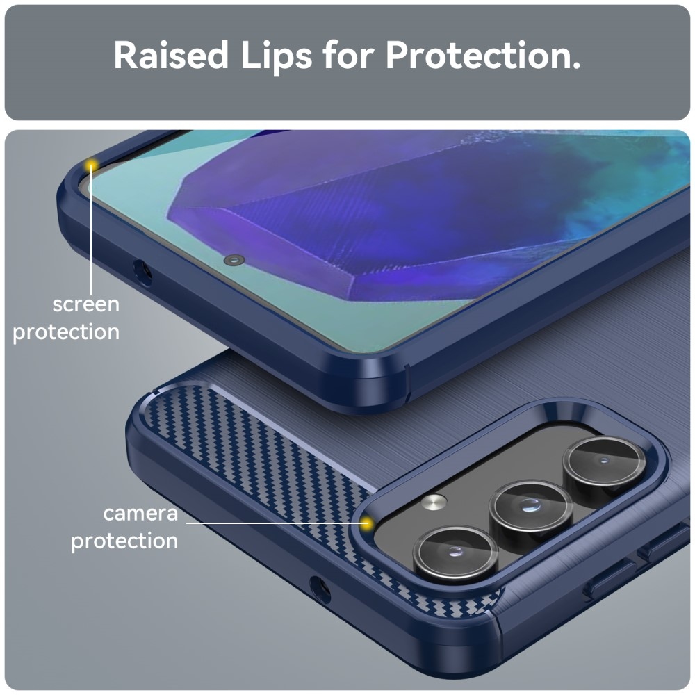 Szénálló zselés tok Samsung Galaxy M55 5G - kék