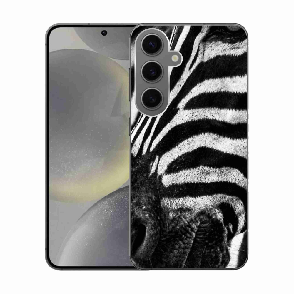 Zselés borítás mmCase Samsung Galaxy S24 készülékhez - zebra
