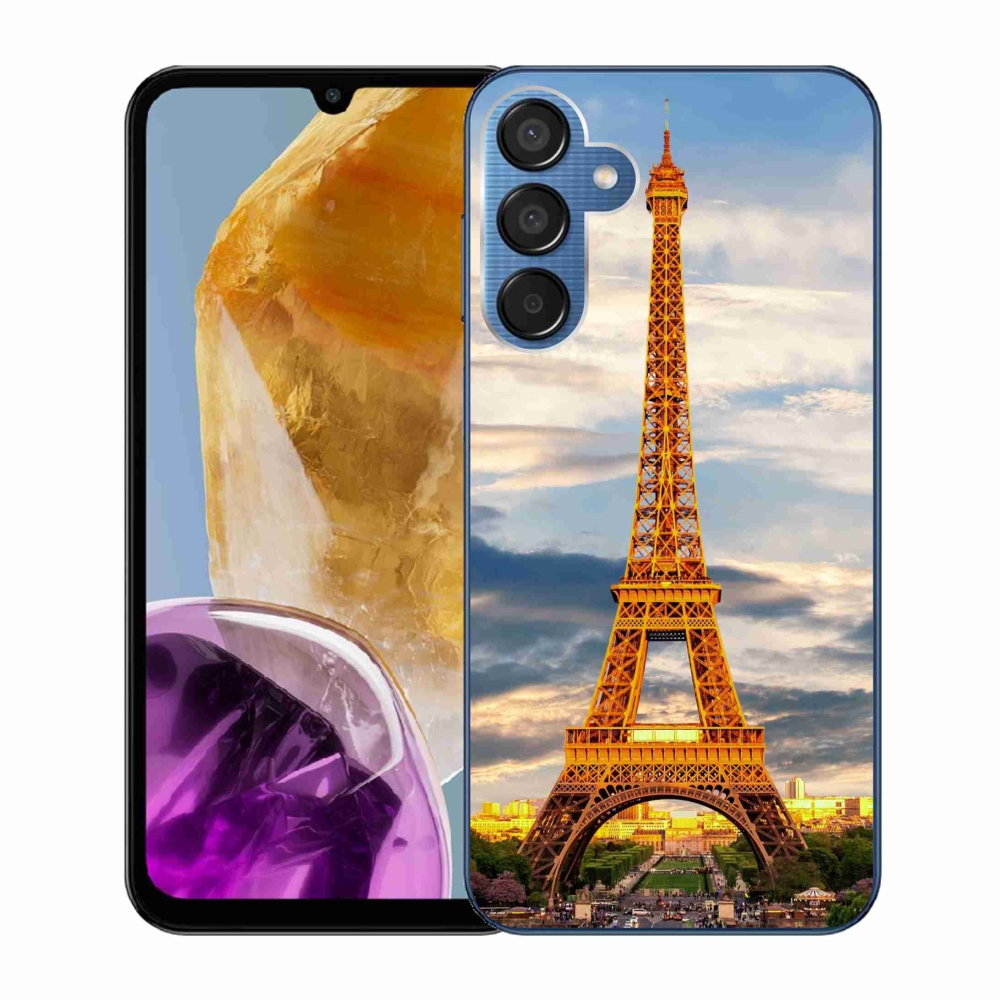 Zselés borítás mmCase Samsung Galaxy M15 5G - eiffel torony 3