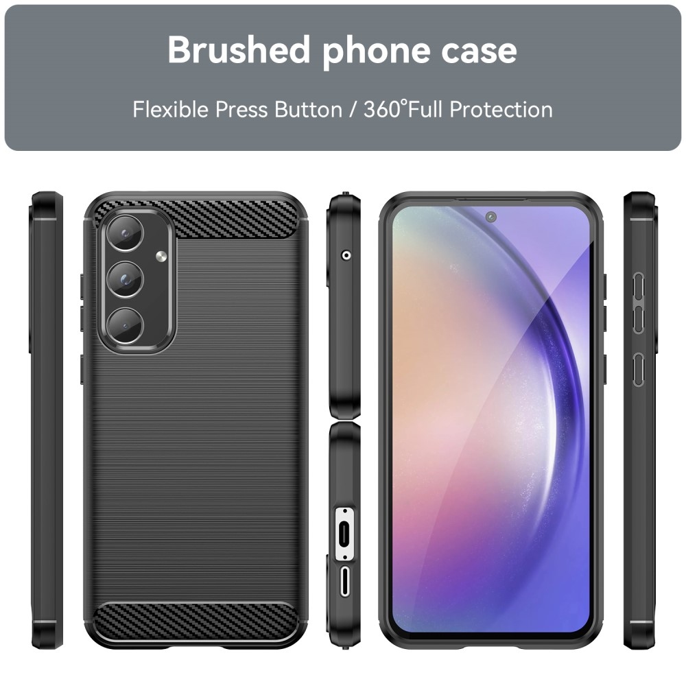 Szénálló zselés tok Samsung Galaxy A55 5G - fekete