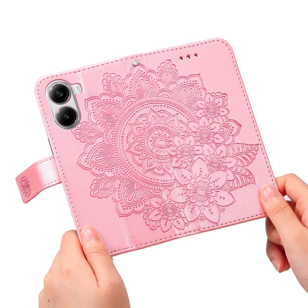 Mandala könyv tok a Xiaomi Poco X7 Pro 5G számára - rózsaszín