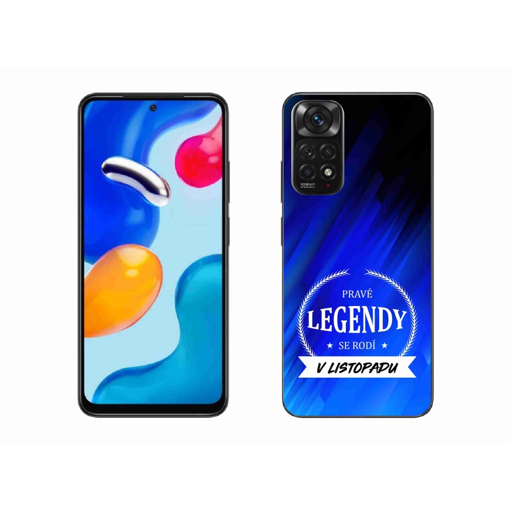 Gél borítás mmCase a Xiaomi Redmi Note 11S 4G - Legendák novemberi kék háttérrel