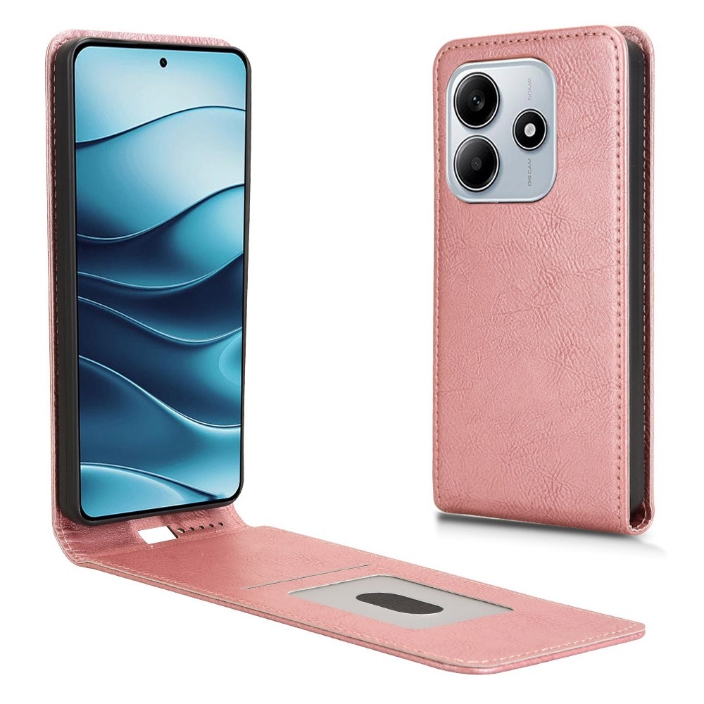 Vert flip tok Xiaomi Redmi Note 14 5G - rózsaarany színben