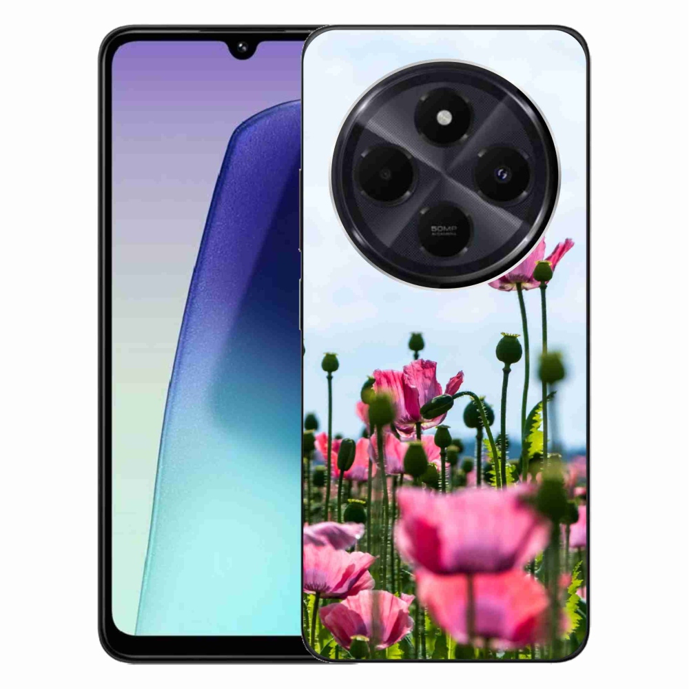 Gél borítás mmCase a Xiaomi Redmi 14C/Poco C75-hez - mákvirág