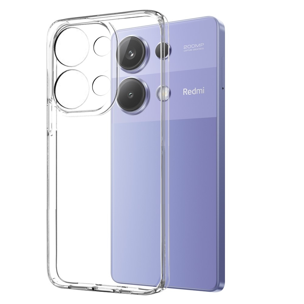 NORTHJO átlátszó zselés tok + edzett üveg Xiaomi Redmi Note 13 Pro/Poco M6 Pro - átlátszó