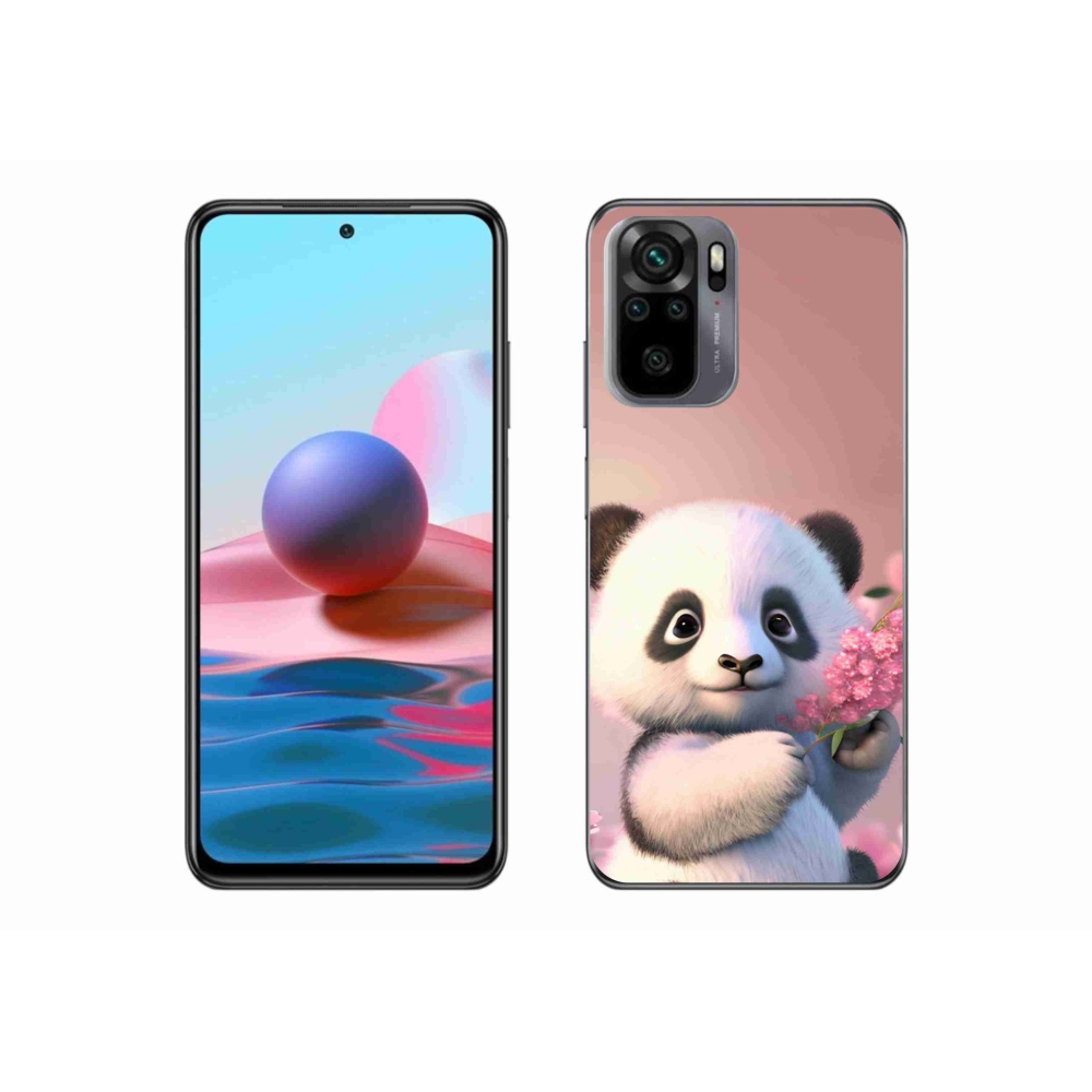 Gél borító mmCase a Xiaomi Redmi Note 10S-hez - aranyos panda