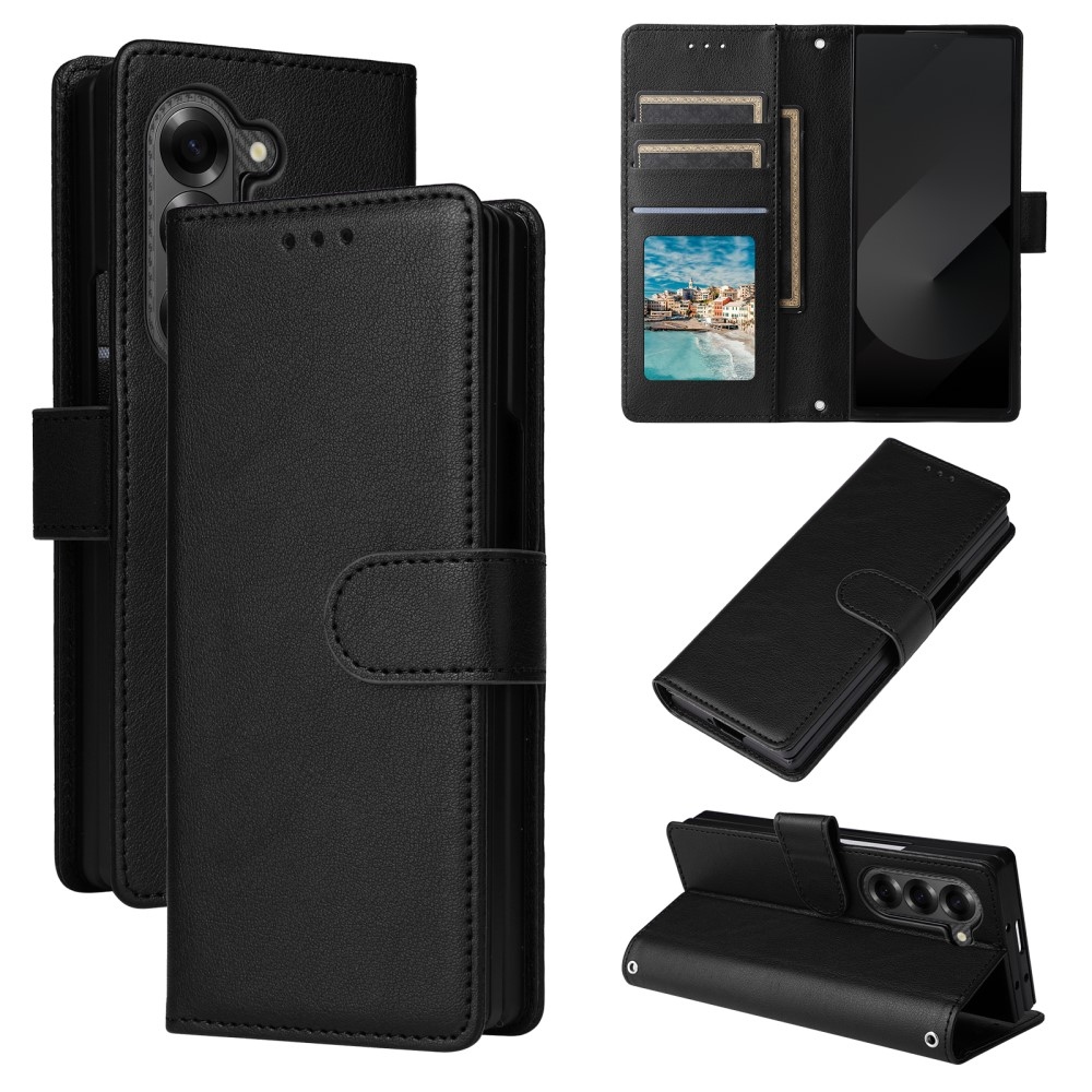 Tárcás könyvtáska Samsung Galaxy Z Fold6 5G - fekete
