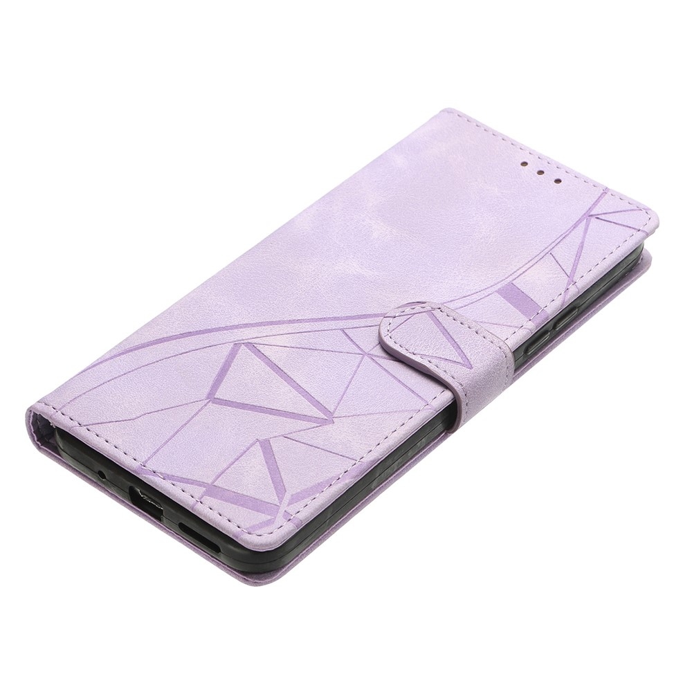 Háromszögek könyv tok Xiaomi 15T Pro - lila