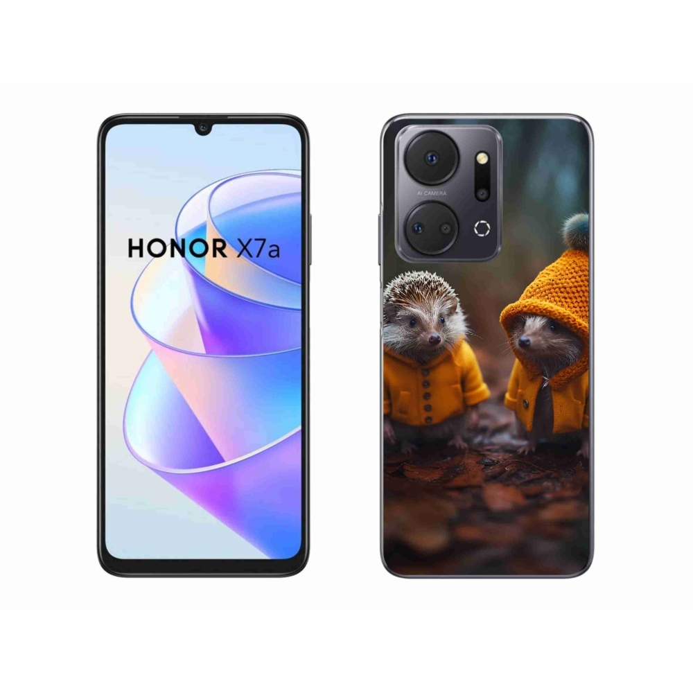 Zselés borítás mmCase a Honor X7a készülékhez - sündisznók