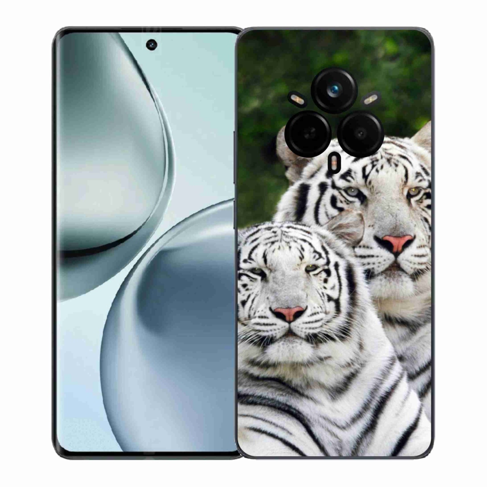 Gél borítás mmCase a Realme 14 Pro 5G készülékhez - fehér tigrisek