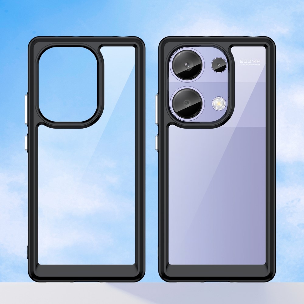 Gél tok rögzített hátlappal Xiaomi Redmi Note 13 Pro 4G/Poco M6 Pro - fekete