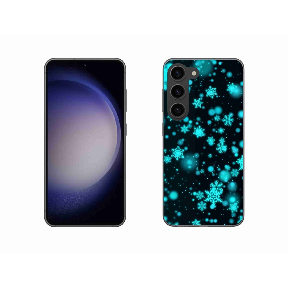 Zselés borítás mmCase Samsung Galaxy S23 5G - hópelyhek 1