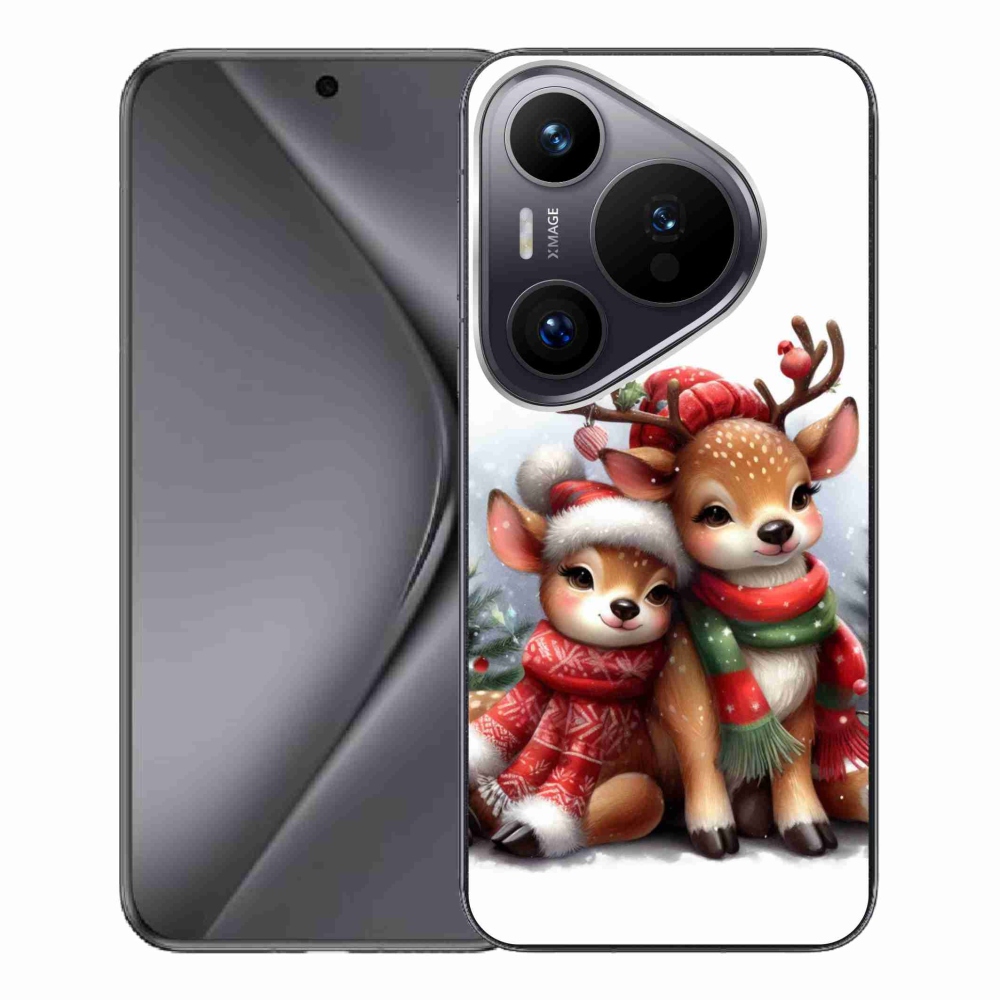 Zselés borítás mmCase a Huawei Pura 70 Pro számára - karácsonyi rénszarvas