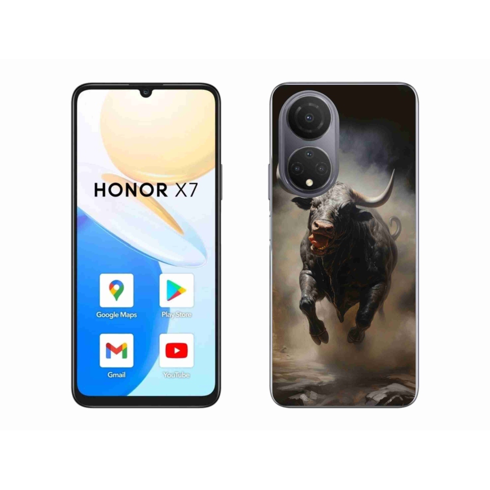 Gél borítás mmCase a Honor X7-hez - dühös bika