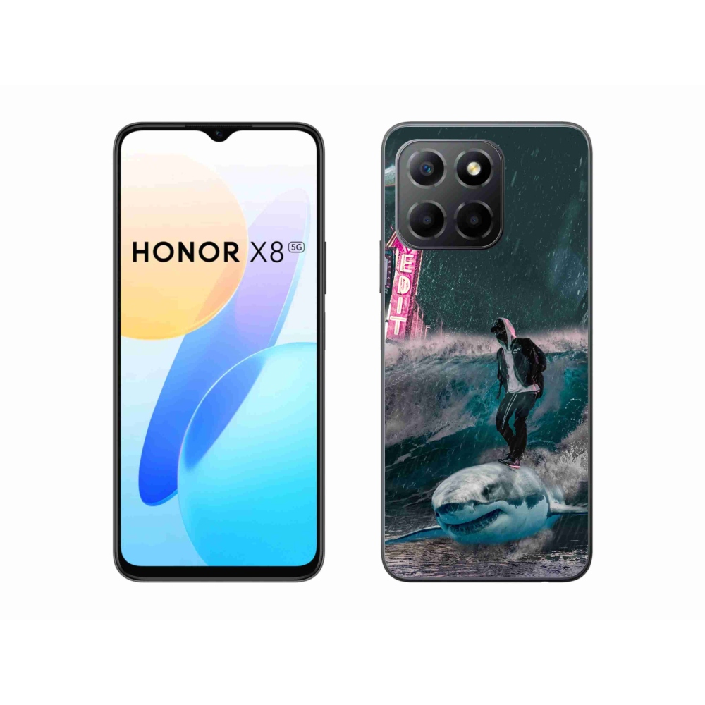 Zselés borítás mmCase a Honor X8 5G készülékhez - cápa