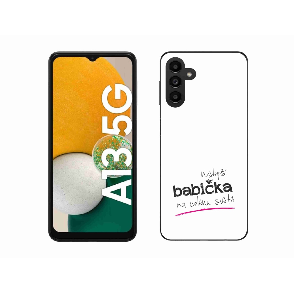 Gél borító mmCase Samsung Galaxy A13 5G - a legjobb nagymama 4 fehér háttérrel