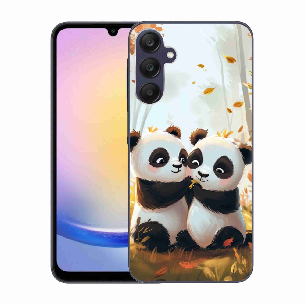 Gél védőhuzat mmCase Samsung Galaxy A25 5G - pandák