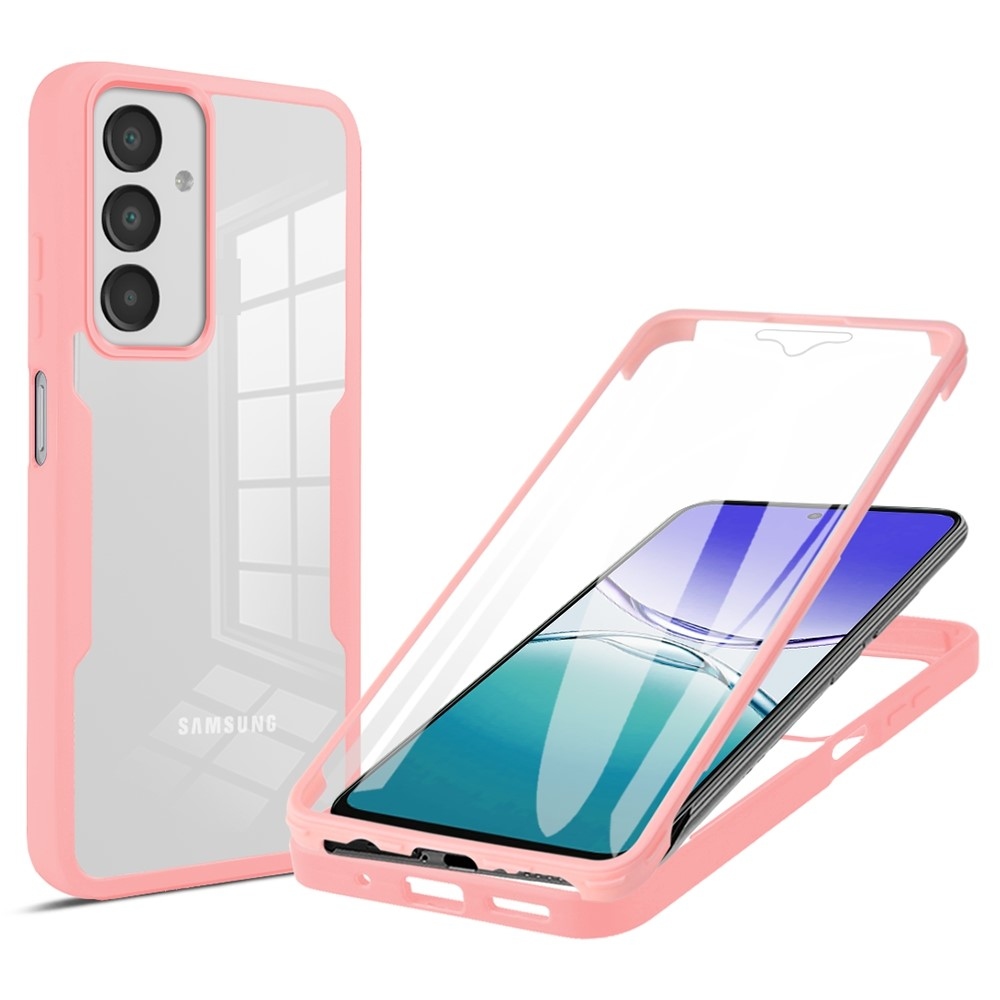 Akril zselés tok kerettel a Samsung Galaxy A16 4G/5G/A17 5G képernyővédőhöz - rózsaszínű
