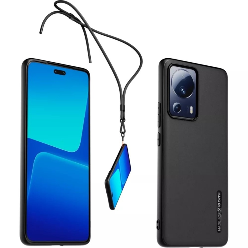 Xiaomi TPU borítás szíjjal Xiaomi 13 Lite fekete színhez