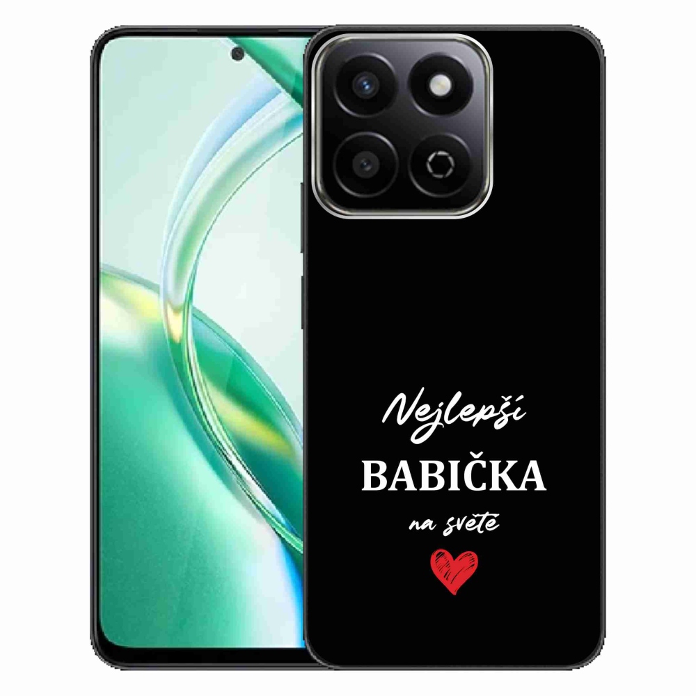 Gél borító mmCase a Honor 200 Smart 5G készülékhez - Best Grandma 1 fekete háttérrel