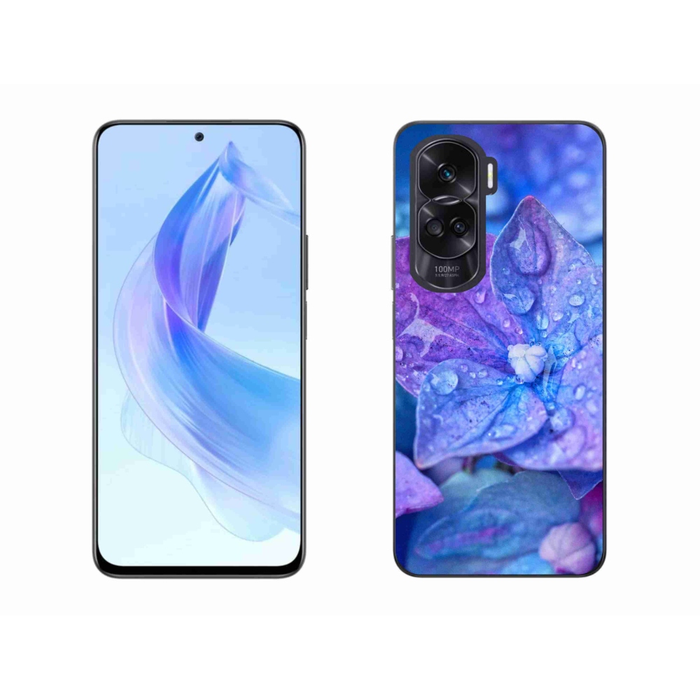 Zselés borító mmCase a Honor 90 Lite-hoz - lila virág