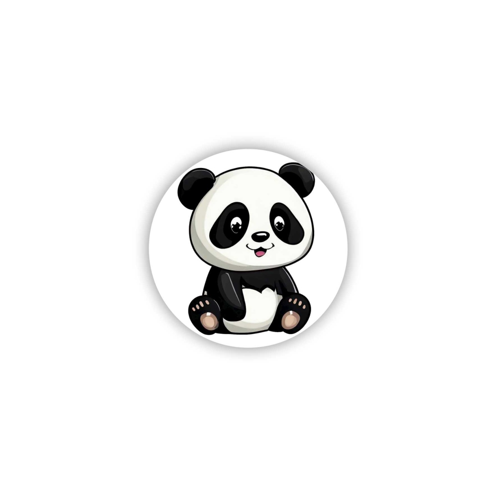 60x60mm kör mágnes - aranyos panda