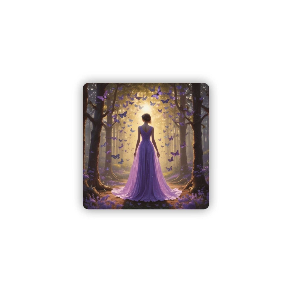 65x65mm-es négyzet alakú mágnes - Erdei Hercegnő