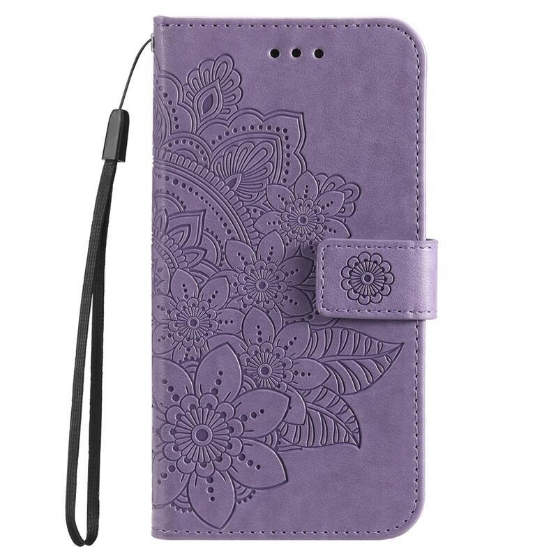 Mandala könyvtáska Honor Magic 5 Lite 5G készülékhez - lila
