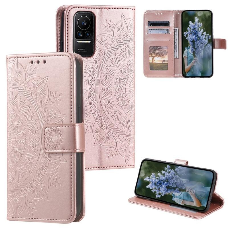 Mandala könyv tok Xiaomi 13 Lite-hoz - rózsaarany
