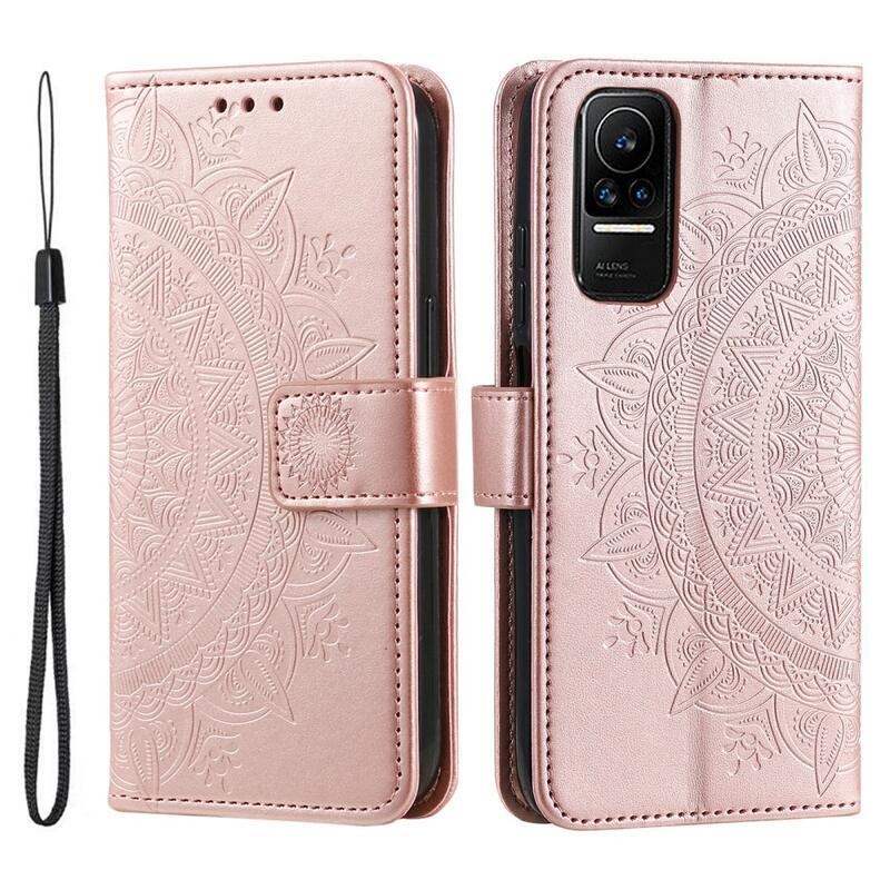 Mandala könyv tok Xiaomi 13 Lite-hoz - rózsaarany