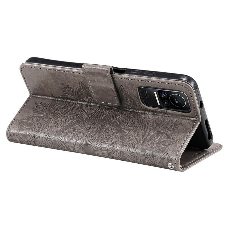 Mandala könyv tok Xiaomi 13 Lite-hoz - szürke