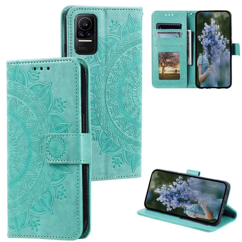 Mandala könyv tok Xiaomi 13 Lite-hoz - zöld