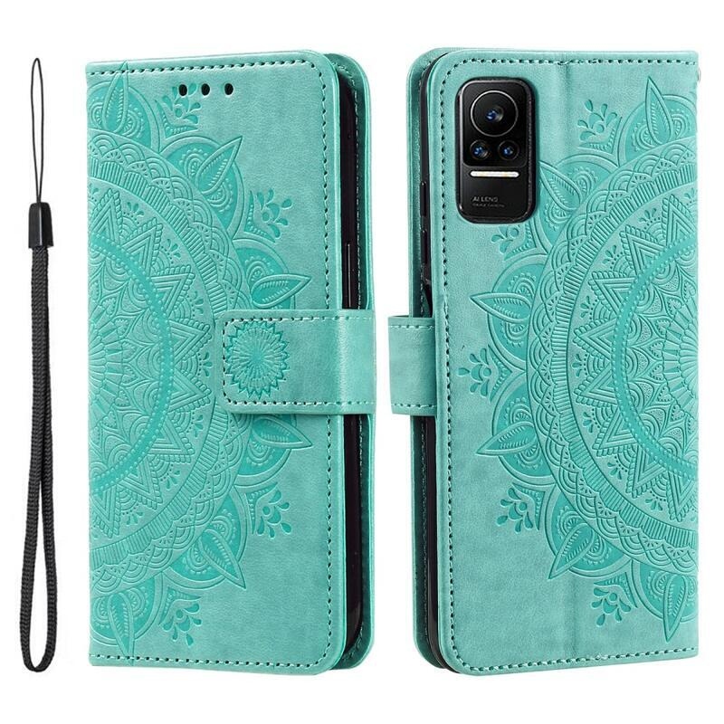 Mandala könyv tok Xiaomi 13 Lite-hoz - zöld