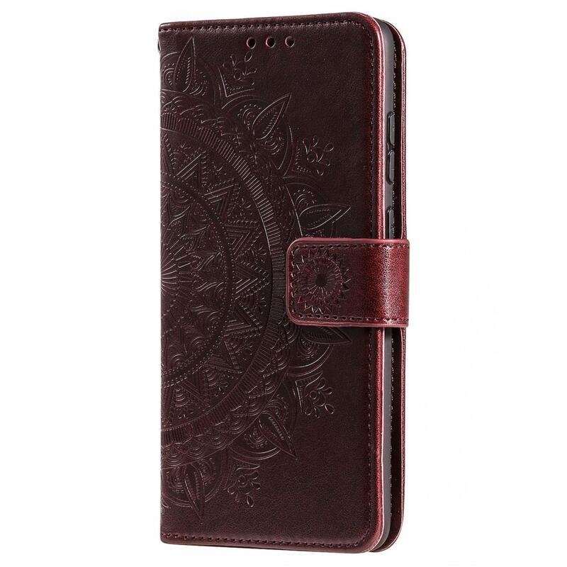 Mandala könyv tok a Xiaomi Redmi 10A-hoz - barna