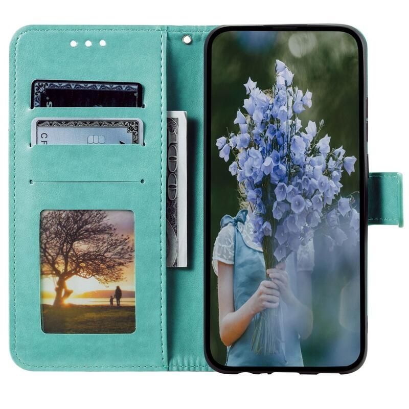 Mandala könyv tok a Xiaomi Redmi 10A-hoz - teáskék színű