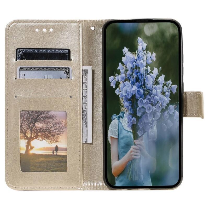 Mandala könyv tok a Xiaomi Redmi 10A-hoz - arany színű