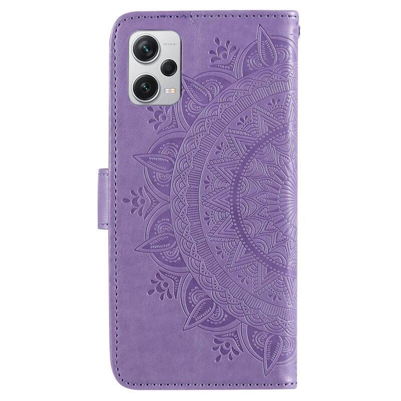 Mandala könyv tok a Xiaomi Redmi Note 12 Pro+ 5G számára - lila