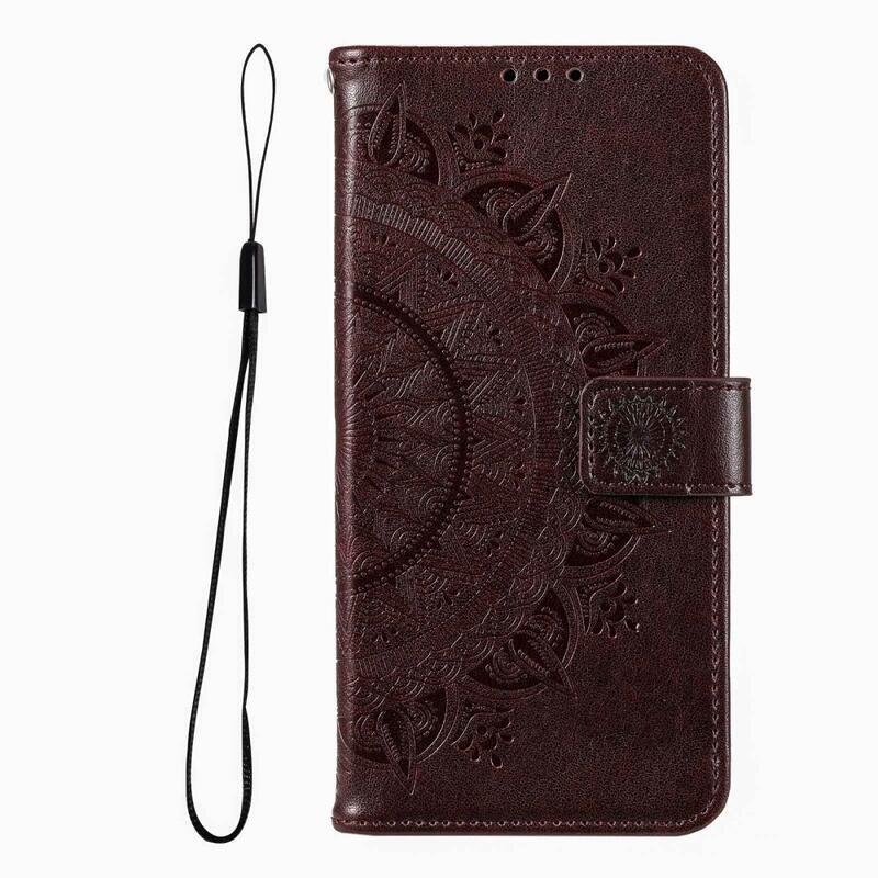 Mandala könyv tok Xiaomi Redmi Note 12 Pro+ 5G - barna színben