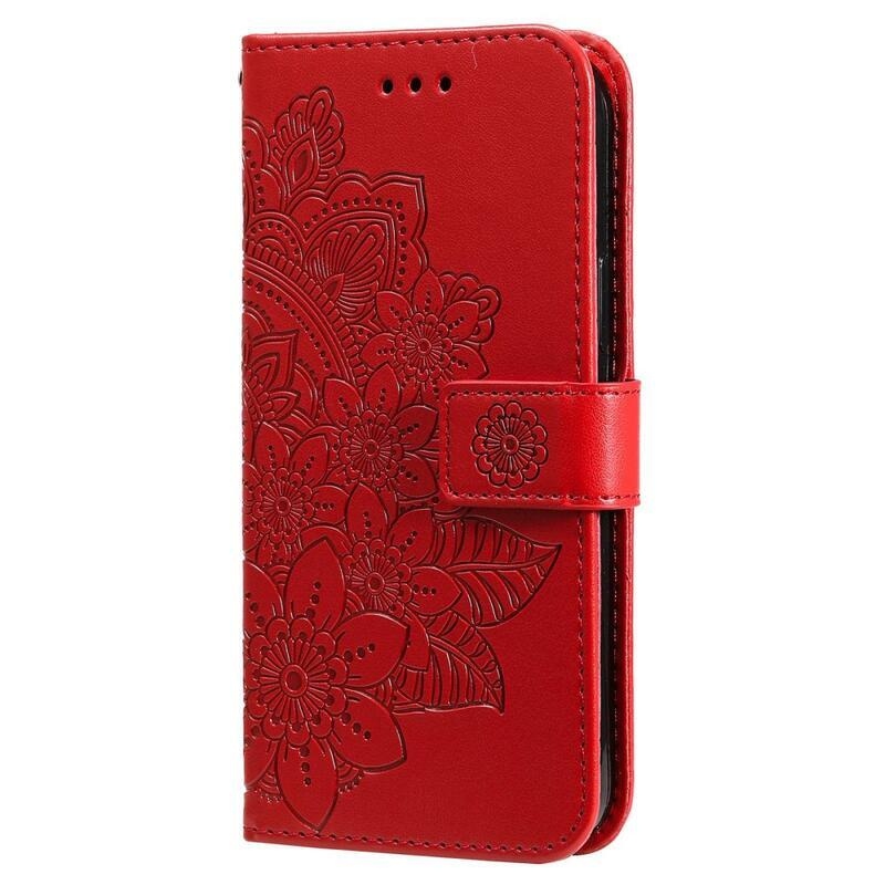 Mandala könyv tok Xiaomi Redmi Note 12 Pro 5G/Poco X5 Pro 5G - piros
