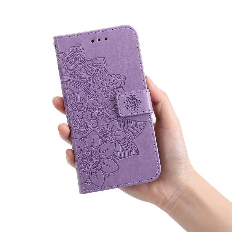 Mandala könyv tok Xiaomi Redmi Note 12 Pro 5G/Poco X5 Pro 5G - lila