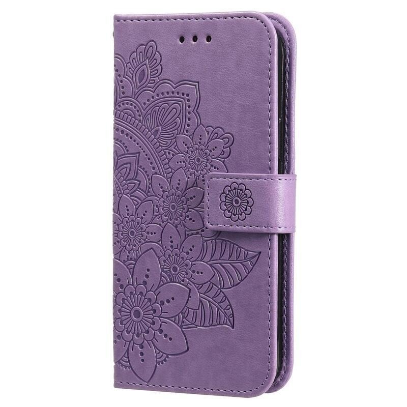 Mandala könyv tok Xiaomi Redmi Note 12 Pro 5G/Poco X5 Pro 5G - lila