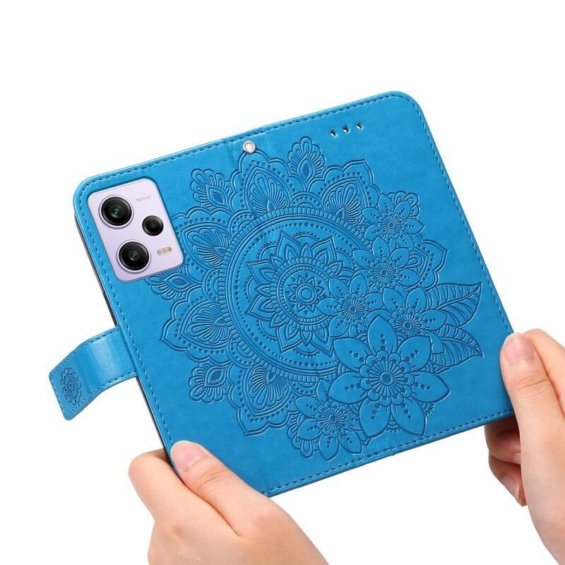 Mandala könyv tok Xiaomi Redmi Note 12 Pro 5G/Poco X5 Pro 5G - kék