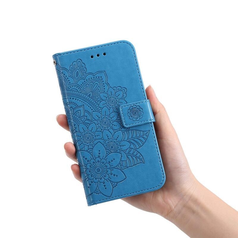 Mandala könyv tok Xiaomi Redmi Note 12 Pro 5G/Poco X5 Pro 5G - kék